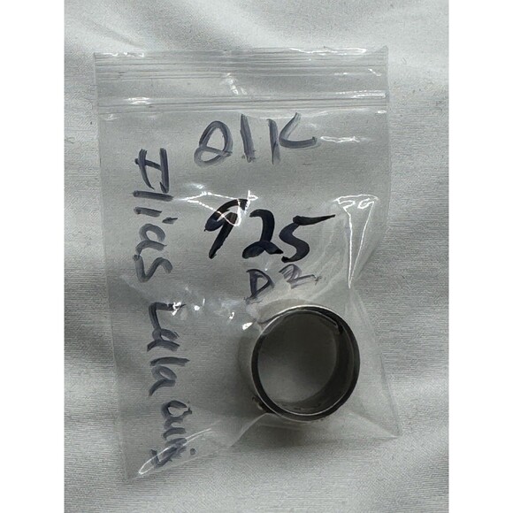 Ilias Lalaounis Sterling & 21k Yellow Gold Emblem Band Pinky Ring Size 4.5-5 - Picture 8 of 8